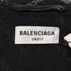 Balenciaga [/Inland Regulär] 675208 Gebrauchte BB Monogram Denimjacke XS schwarzGebraucht