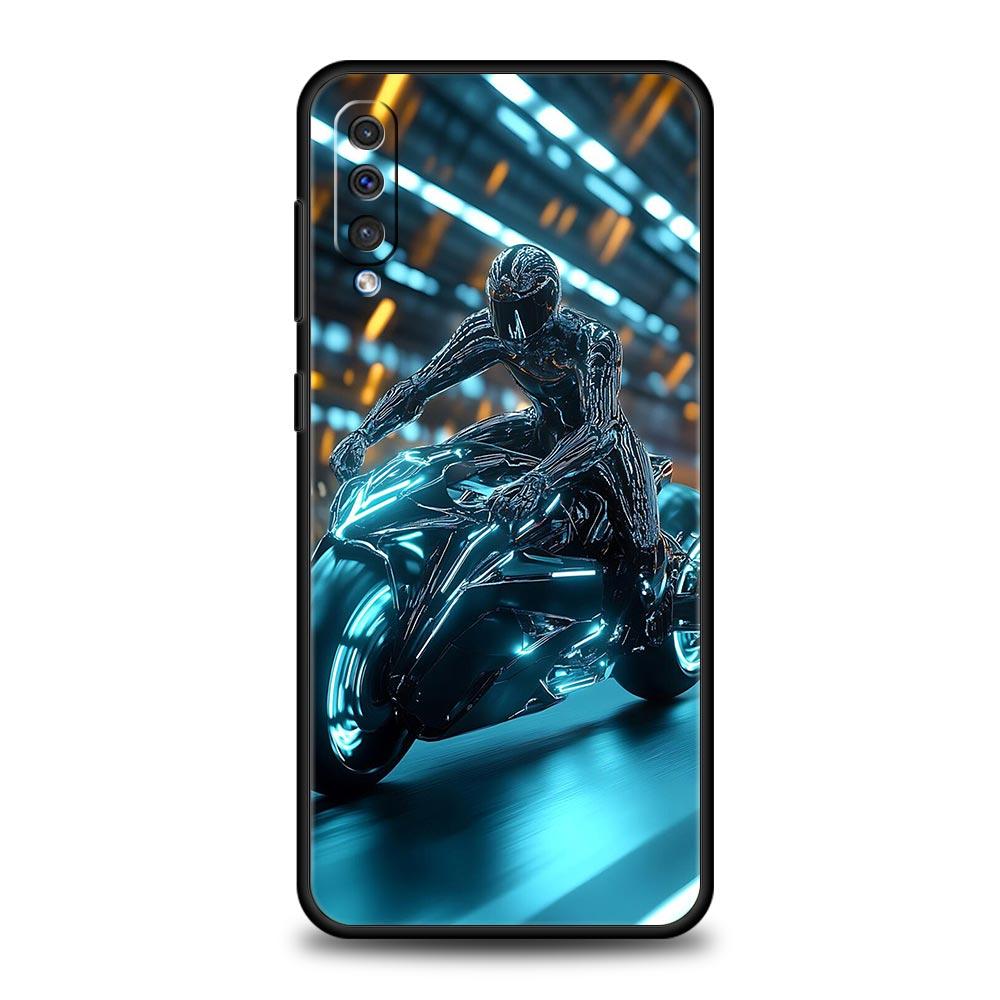Motorcycle Phone Case for Samsung Galaxy A56 A36 A26 A16 A34 A24 A42 A22 A20 A12 A40 A30 A10 5G Soft TPU Cover Shell Fundas Bags