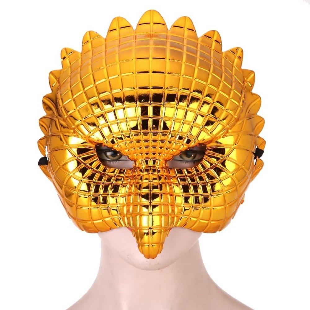 Golden Full Face Mask Plastic Animal Mask Creative Halloween Masks  Festival
