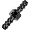 EVIL ENERGY 5/16 Barb Fuel Pressure Gauge Fitting Adapter with 1/8 NPT Sensor Gage Port Aluminum Black