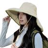 Fisherman Hat Wide Brim Shawl Design Big Head Circumference Quick-Drying Hat Extra Large Brim Neck Shawl Sun Protection Hat