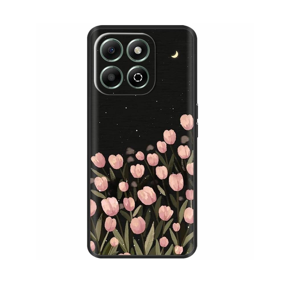 Handyhülle Für Honor X6b Hülle Schmetterling Flüssigsilikon Vollschutz Rückseite Für Honor X6b X 6b HonorX6b JDY-LX1 JDY-LX2