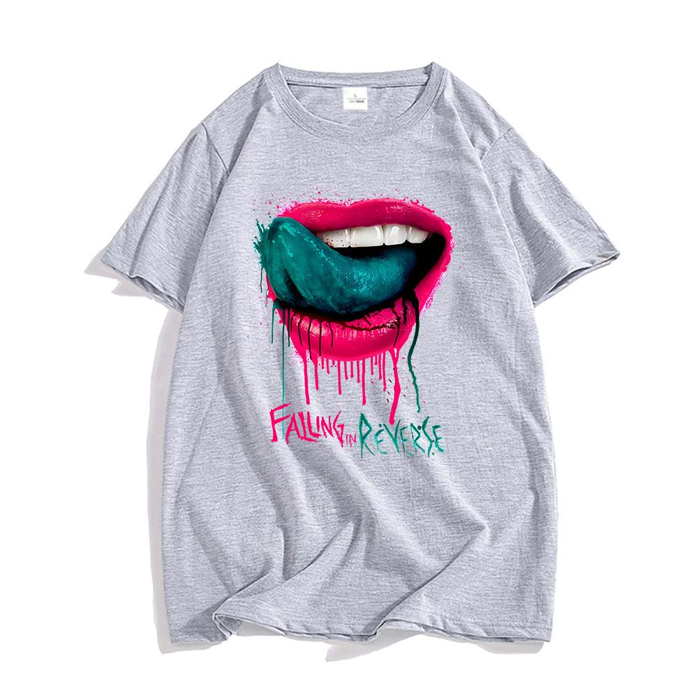 Falling In Reverse Tshirts Rock Band Graphic Printing Teeshirt Streetwear Hip Hop Style Summer Tshirts Cotton Unisex Tees