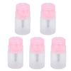 60ML Empty Press Pump Dispenser Plastic Lockable Leak-proof Nails Polish Remover Pressed Bottle Makeup Tools Liquid Storage