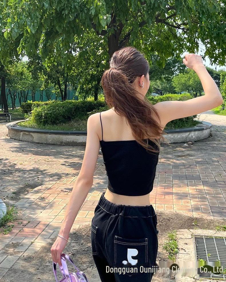 Korean High Waist Drawstring Sweatpants for Women - Casual Loose-Fit Streetwear Straight Trousers