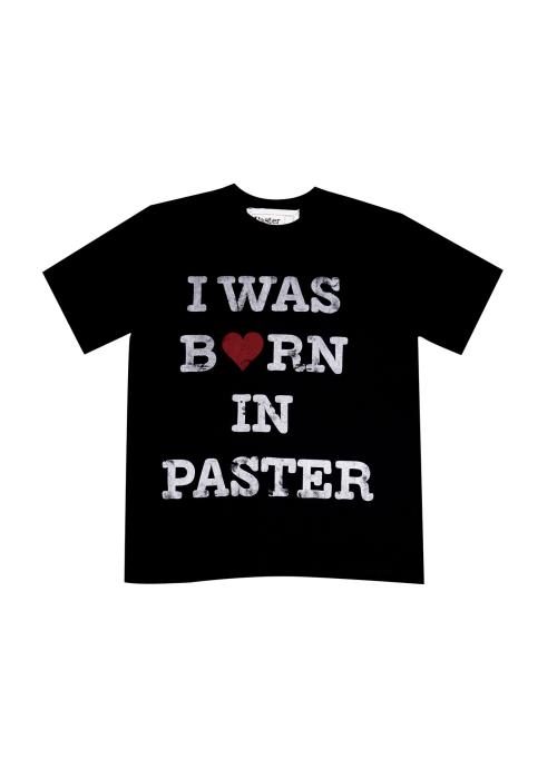 Paster I Was Born In Men S T-Shirt, Black Black/L
