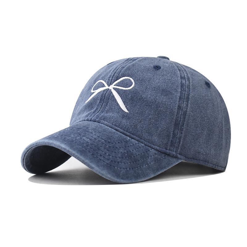 Casquette de baseball à broderie nœud en coton printemps nouveau casquette à broderie personnalisée