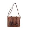 Damen-Schultertasche, Vintage-Leder-Geldbörse, braune Shopper-Umhängetasche