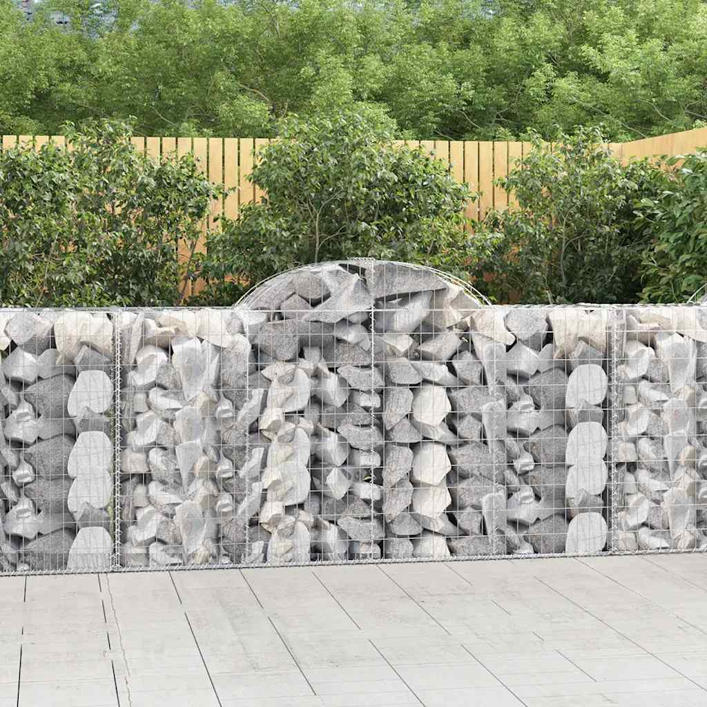 Vidaxl Kosze Gabionowe, 18 Szt, 200X50X100/120Cm, Galwanizowane Żelazo