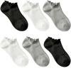 6Pairs Thin Low Cut Socks Frilly Women Ruffle Socks Cute Ankle Socks  Home