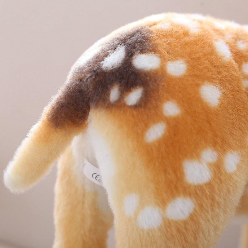 Simulation Sika Deer Doll Toy Creative Plush Stuffed Animal Reindeer Crafts Xmas Gift Girl Birthday Present