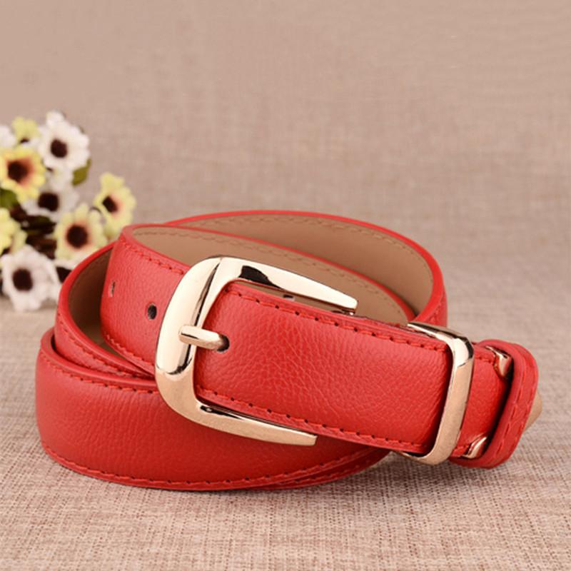 Alloy Buckle Women's Belt PU Leather Versatile Women's Belt Girls Pants Jeans Fashion Belt