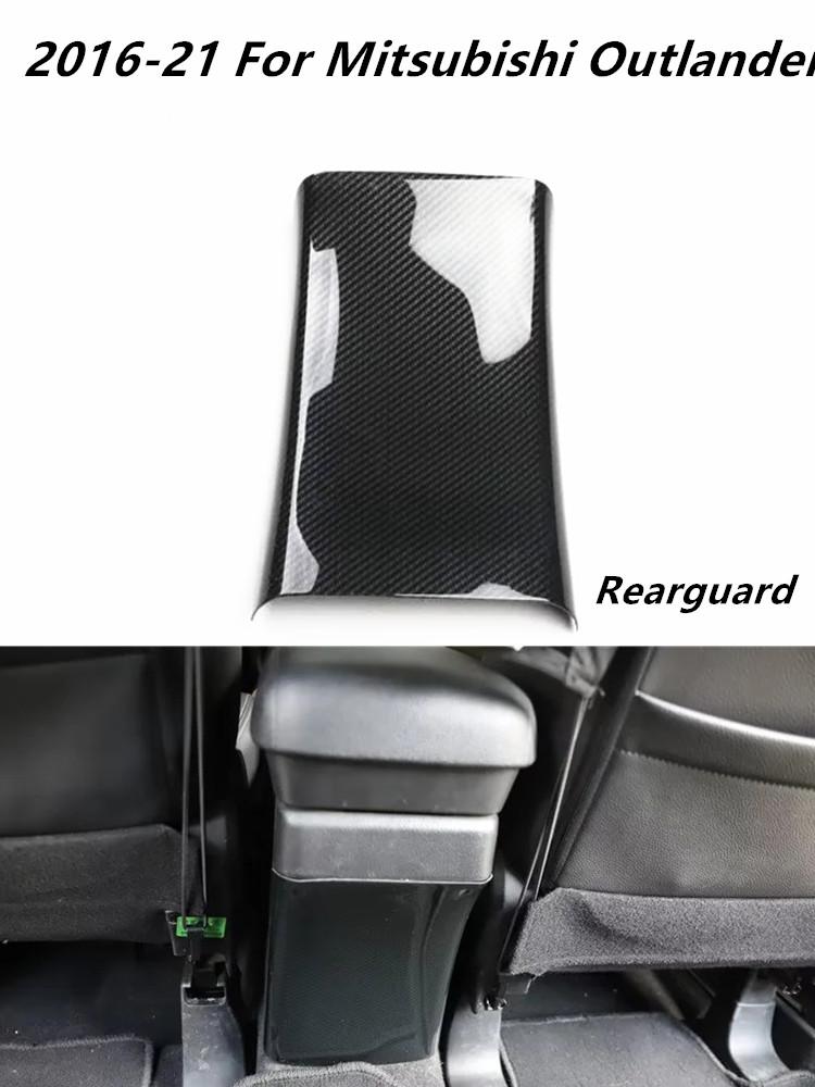For Mitsubishi Outlander 2016-2024 Accessories Car Interior Decoration Carbon Fiber Style Windows Control Panel Gear Stickers