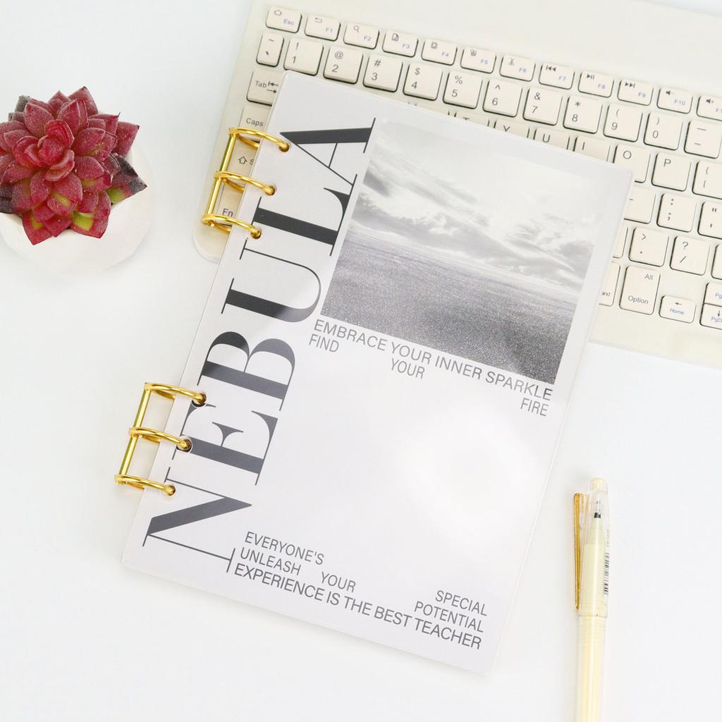 A5 A6 Frosting Thick line Acrylic Loose Leaf Binder Cover DIY Account Book Journal Planner Office Stationery Supplies