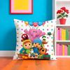 Cartoon Cute P-Pocoyo Pillow Case Plush Fabric Soft Double-Sided Printed Sofa Warm Winter Home Gift Cushion Cover
