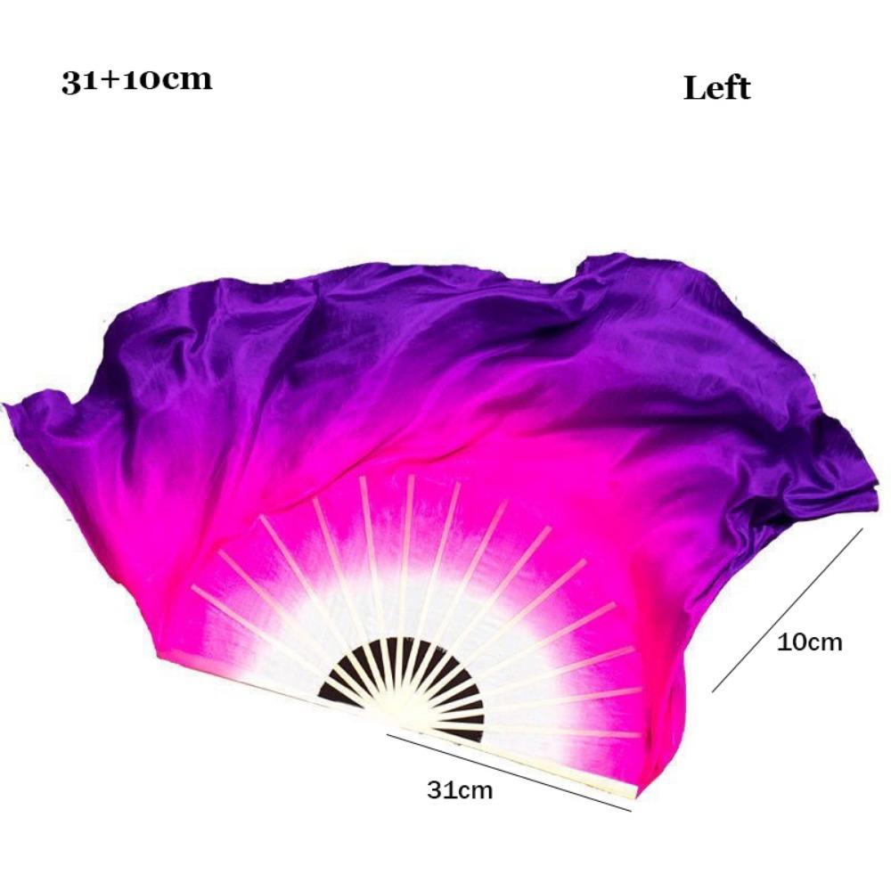 10/20cm Halbkreis Seide Kinder Kinder Bambusfächer Schleier Paare Yangko Tanzwerkzeuge