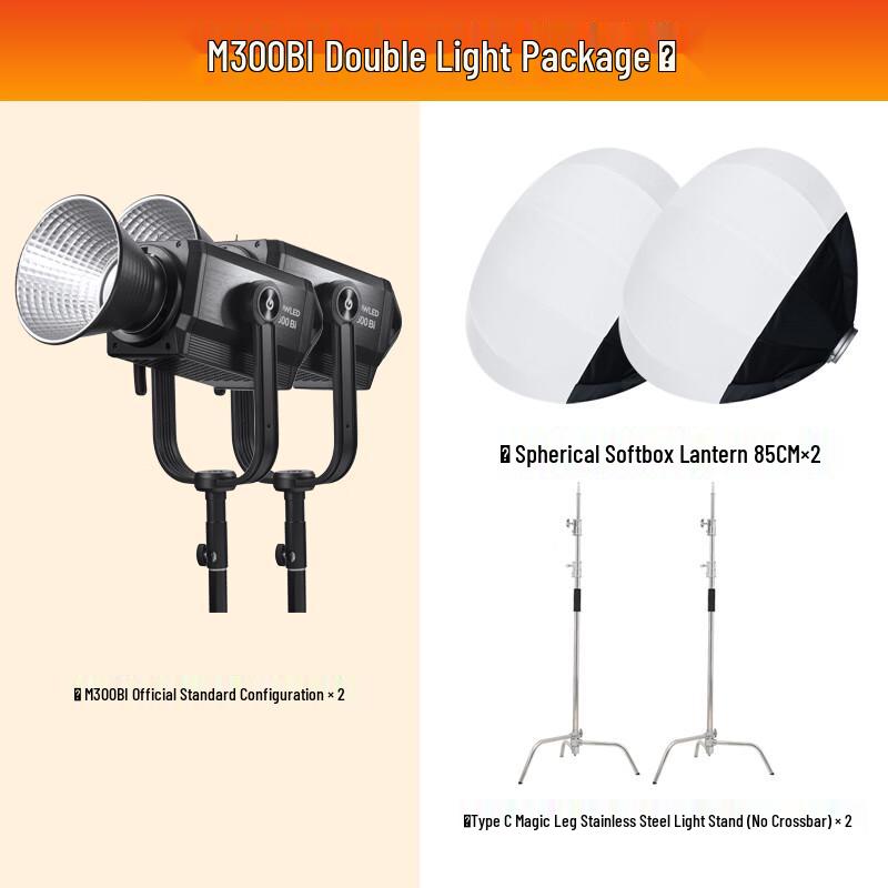 Godox M300BI Professional LED Studio Light Kit