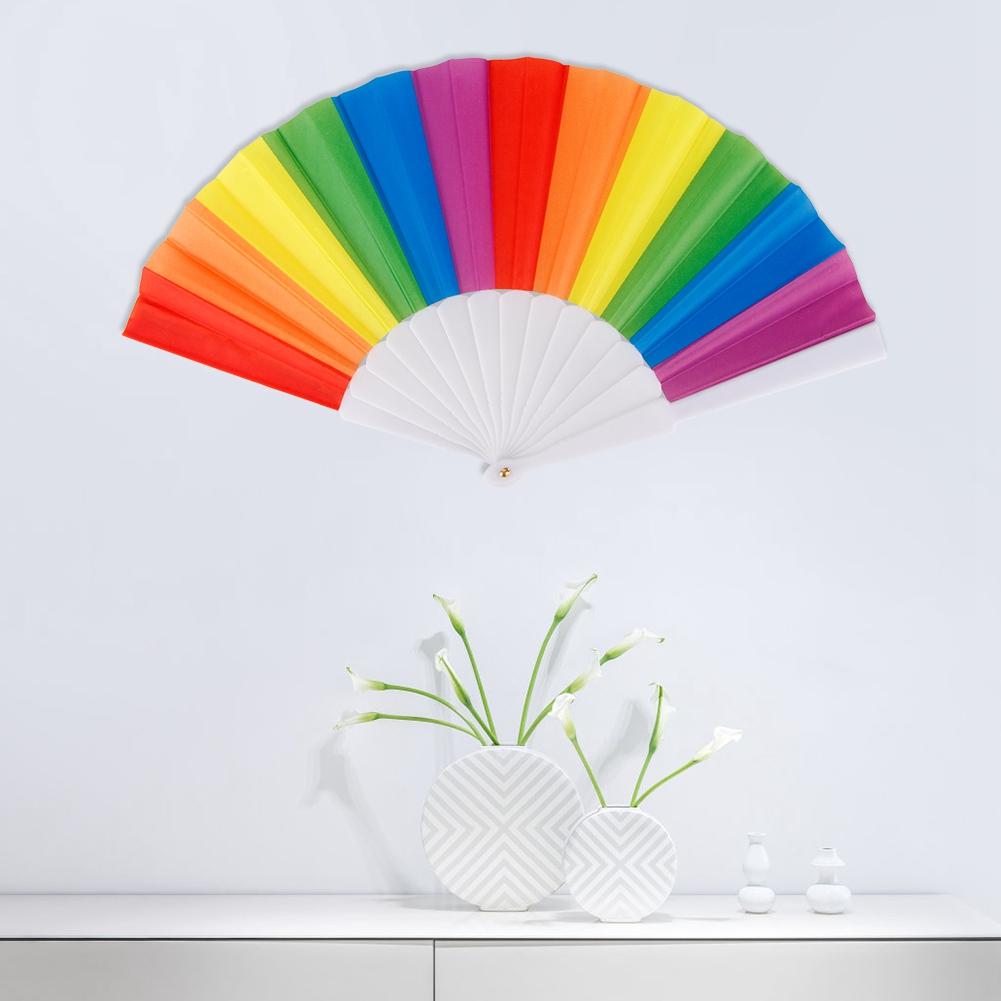 5Pcs Handheld Folding Fan   Hand Fan Stage Performance Party Decoration