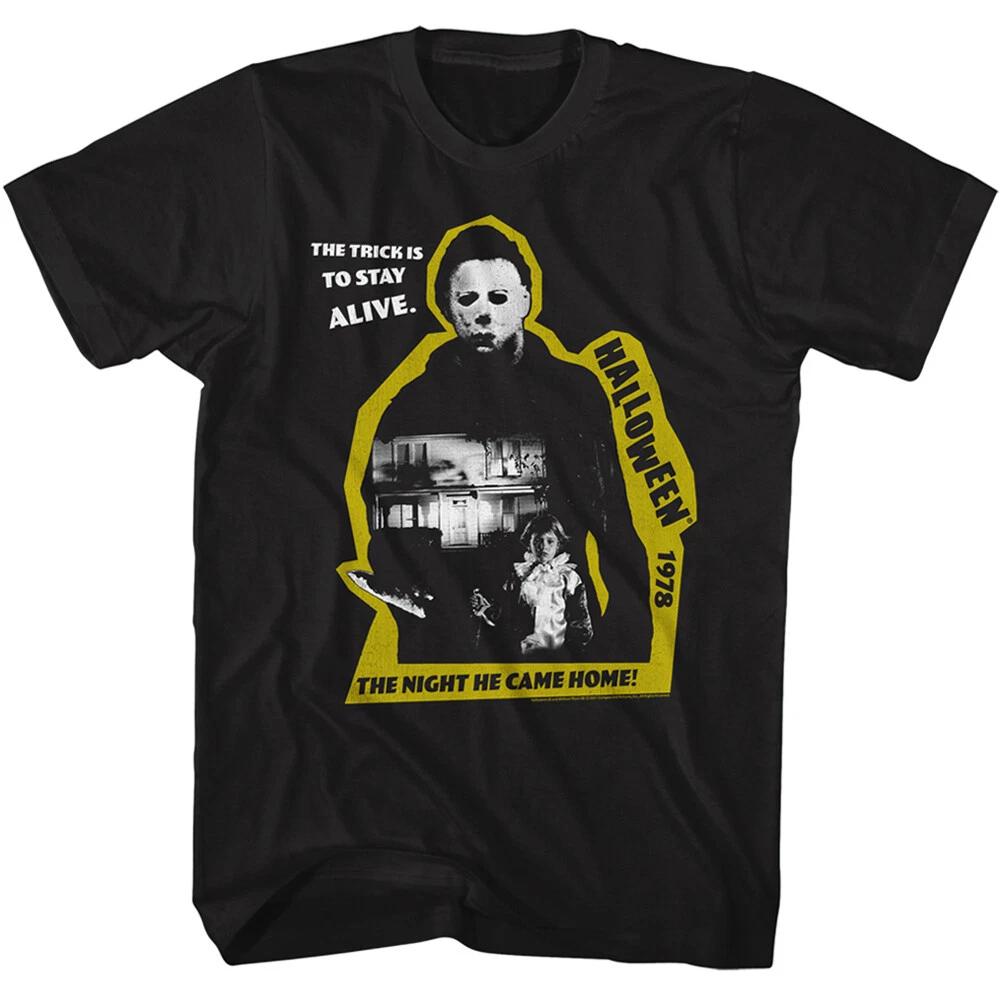 Halloween Horrorfilm 1978 Der Trick ist, am Leben zu bleiben Herren T-Shirt