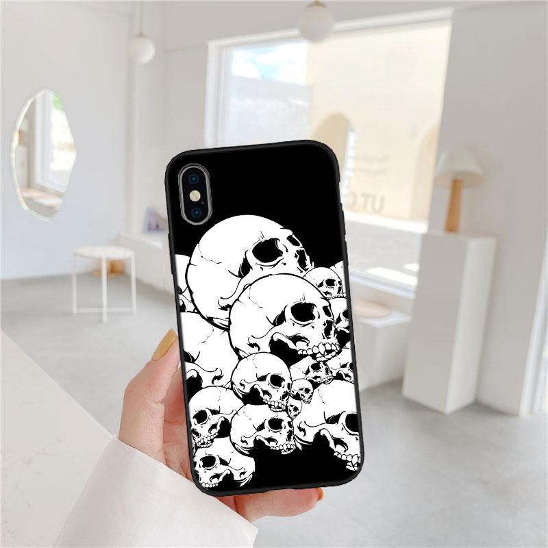 FM46 Skeleton Skull Soft Shell Phone Case for Xiaomi Xiaomi Poco M4 M5 M6 M7 X3 X6 X7 F8 Ultra Pro GT NFC