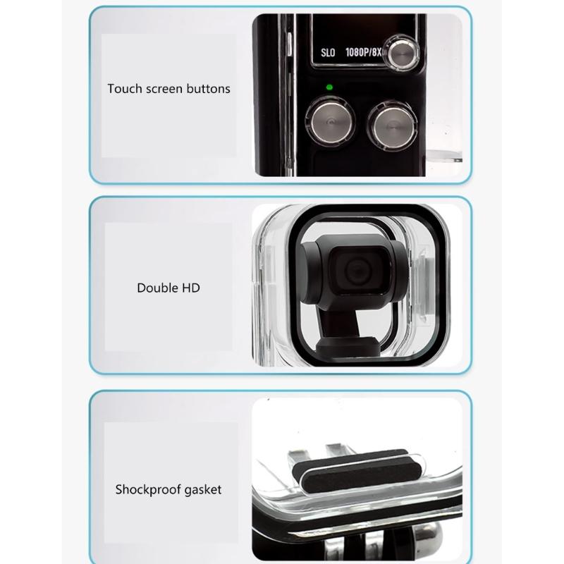45M Waterproof Case For Pocket 3 Underwater Diving Housing Cover Protective Case Camera Photographic Accessory