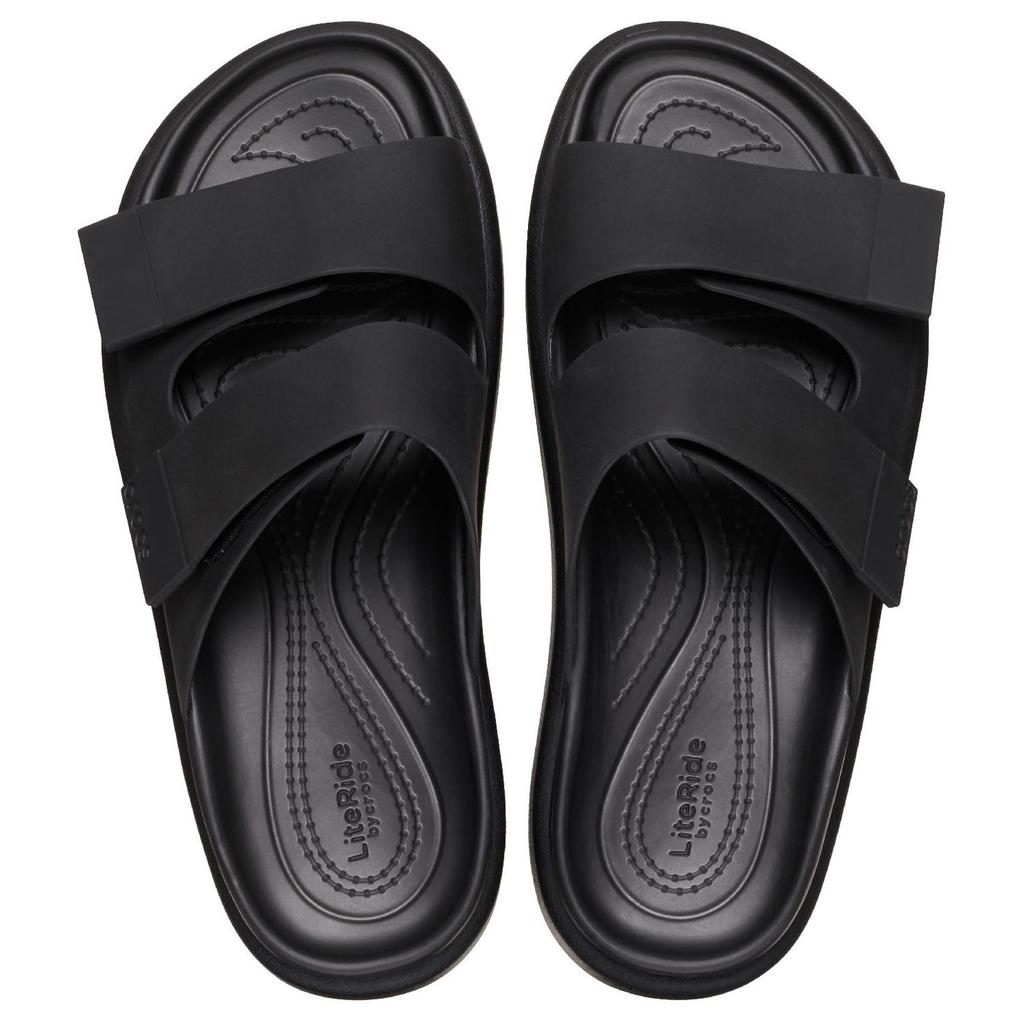Crocs Brooklyn Comfortable and Versatile Non-Slip Slippers Women's Black