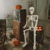 Décorations d'Halloween Squelette, Squelette Humanoïde Articulé, Décoration d'Horreur Os Faux Halloween