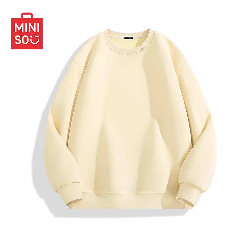 

MINISO Men s Heavyweight Fleece-Lined Sweatshirt 4XL