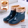 Women's Oxford Sole Waterproof Short Rain Boots - Non-Slip Fashion Outerwear Rubber Shoes