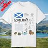 Men's Summer Tee Cotton Scotland UK T-Shirt Edinburgh Shirt Scottish Highlands Scottish Gift UK Souvenir British Clothing Vintage Aest Unisex,gift,Top