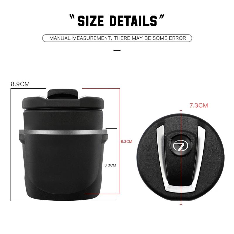 For Lexus F SPORT ES RX NX LS UX LM LX GX LC RZ IS CT GS RC HS SC TX LBX  Car Interior Ashtray LED Light Ash Cup Accessories HF7