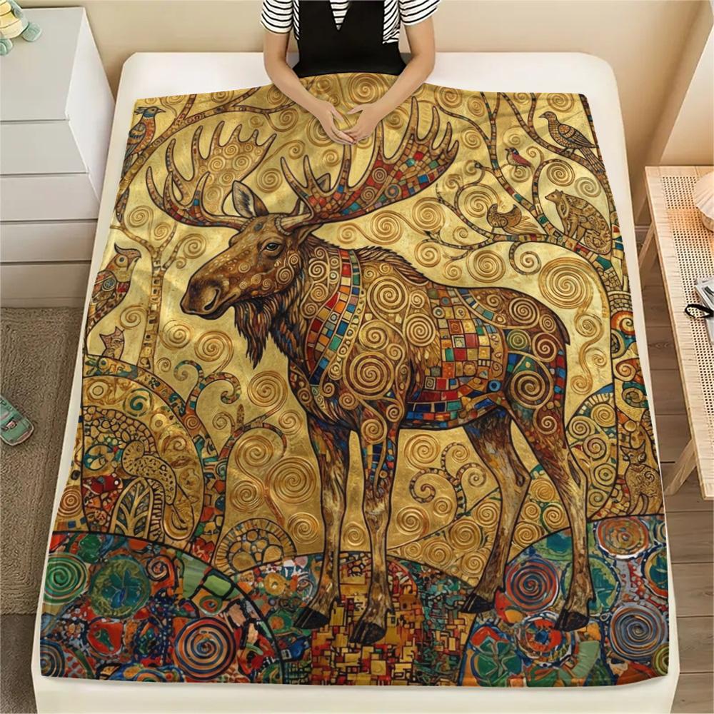 1 Stück Alien Erde Print Flanelldecke, Hohe Qualität, Bequem für alle Jahreszeiten, Heimdekoration, Wärme und Komfort, Perfekt für Weihnachtsgeschenke