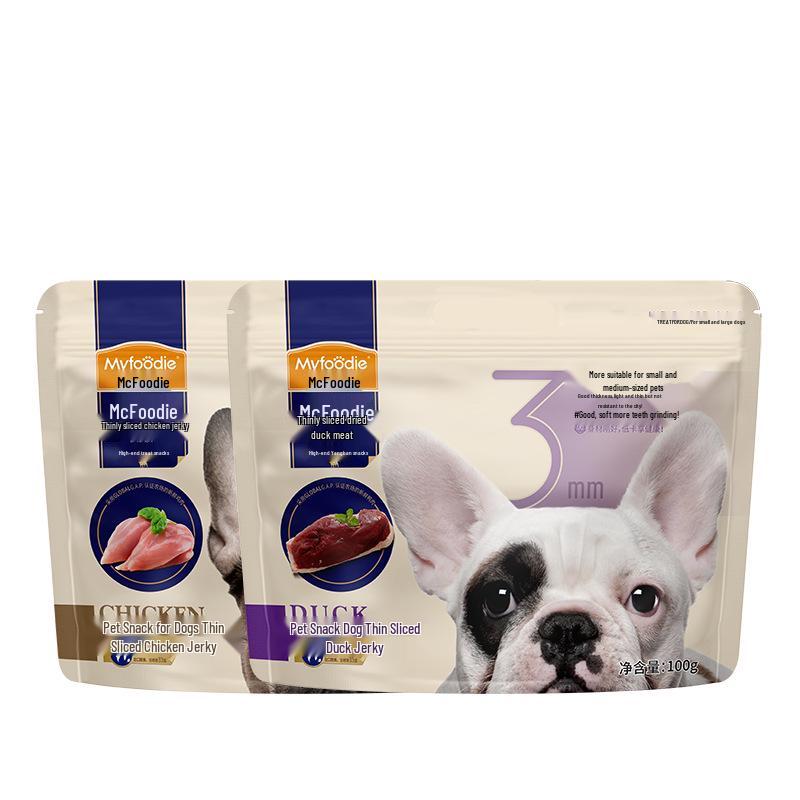 Myfoodie Chicken Jerky Dog Treats for Large & Small Breeds