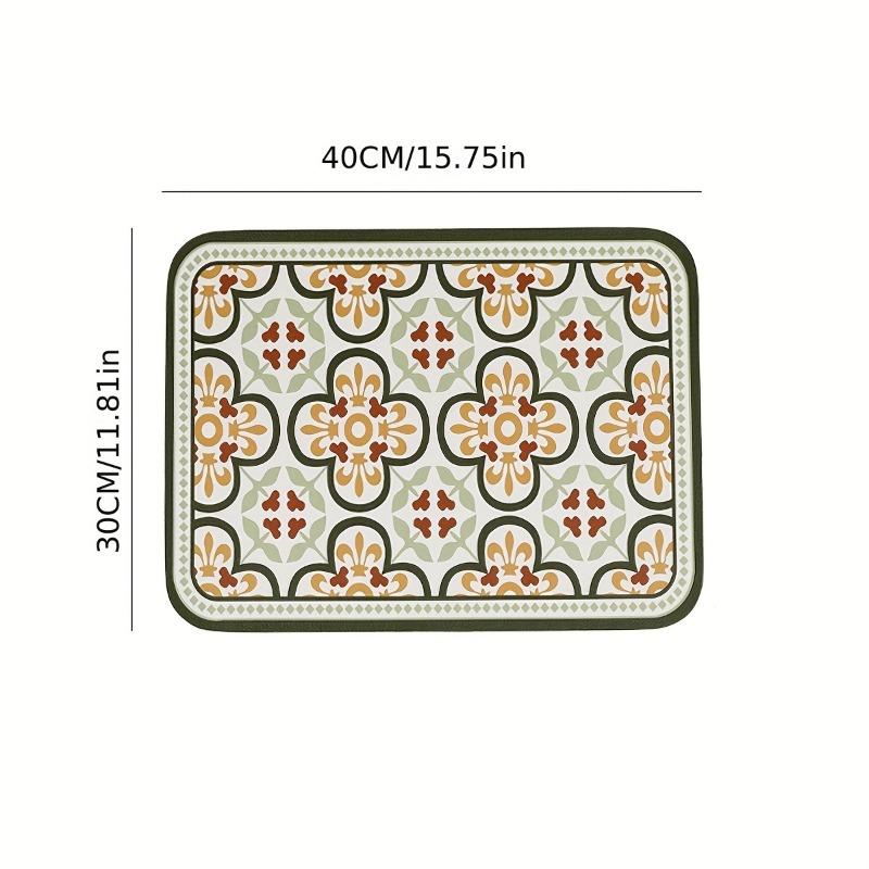 4 Stück/Set Europäischer Stil Leder Tischset Wasserdicht Ölfest Abwischbar Wärmeisoliert Heim Essteller Tischmatte