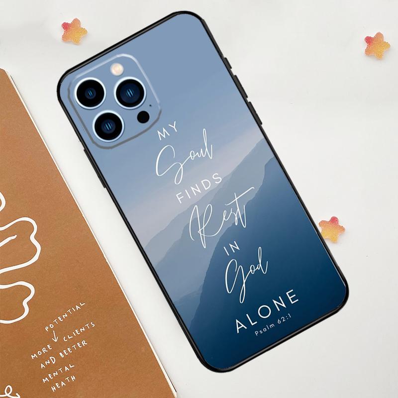 Christian Psalms Phone Case For iPhone 17 Pro Max 14 11 15 16 Pro Max 12 13 mini 16 Plus 16e 17 Air Funda