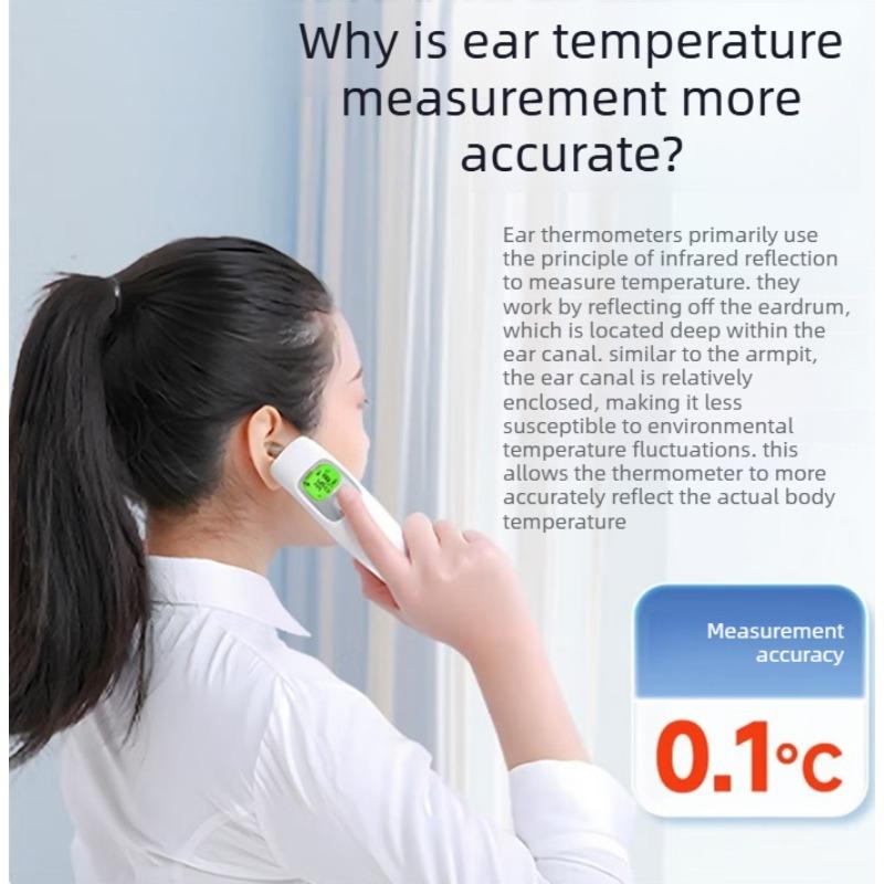Cofoe Infrarot-Stirn- und Ohrthermometer KF-HW-016 - Elektronisches Dual-Mode-Hochpräzisionsthermometer für den Heimgebrauch