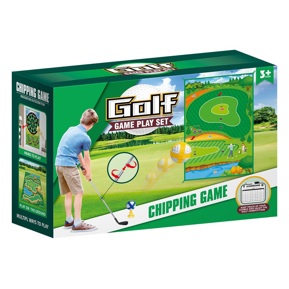 Cross-border Outdoor Boys’ 3-in-1 Golf Velcro Ball and Darts Sports Toy