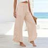 Womens Palazzo Pants Summer Casual Flowy Wide Leg Trousers Beach Travel Vacation Outfits