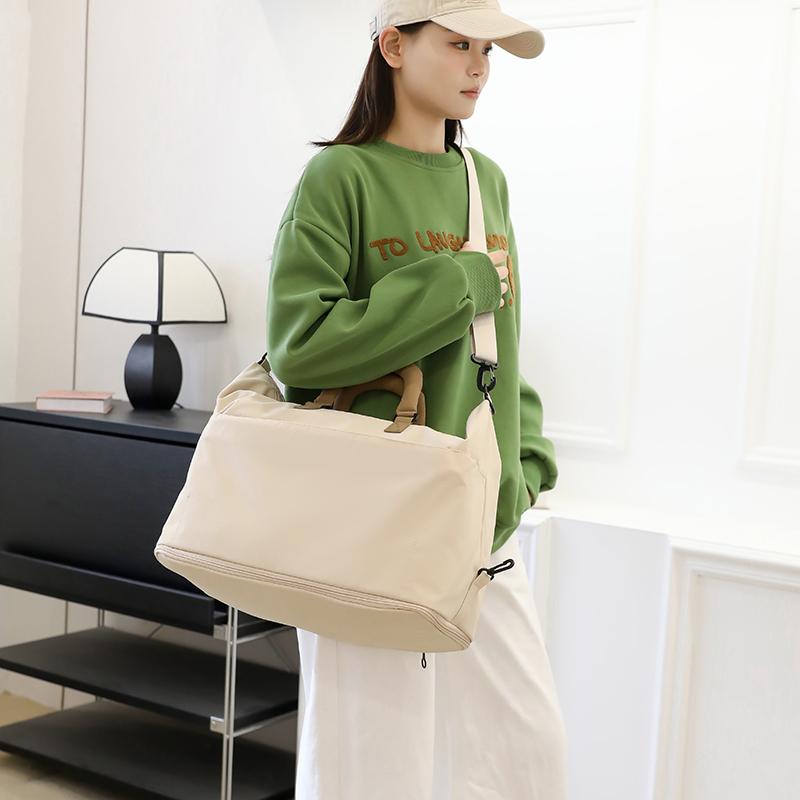 Outdoor Short-Distance Travel Bag Shoulder Luggage Bag Dry and Wet Separate Sports Fitness Bag