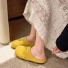 Fashion thick-soled women's bag head and half slippers women's outer wear new spring one-pedal lazy