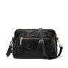 Fashionable Single Shoulder Crossbody Women's Bag, Made of Cowhide Material with Floral Patterns Printed On It