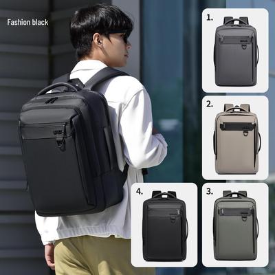 Men's Fashion Multi-pocket Laptop Backpack - Large Capacity, Commuter-friendly