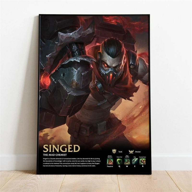 Popular Online Game League of Legends Character The Starchild Soraka Quality Canva Painting Wall Art Poster Aesthetic Room Decor