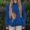 Fall Winter Hoodie Women Pet Pouch Hoodie, Oversized Hooded Sweatshirt with Kangaroo Pouch, Dog Cat Carrying Pullover Top for