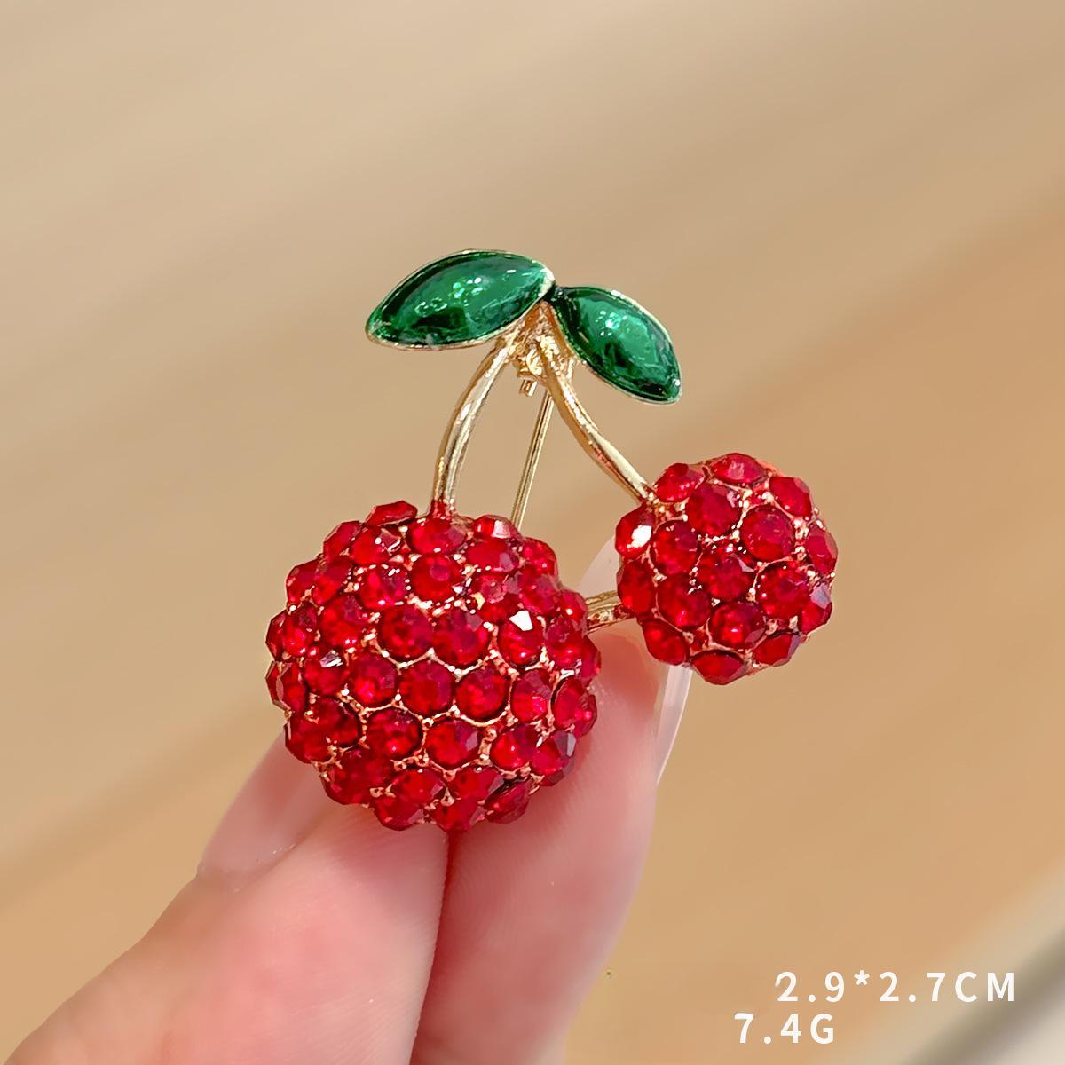 

Брошь Diamond Cherry High-End Женская брошь Anti-Light Pin Oil Drip Брошь Аксессуары для одежды