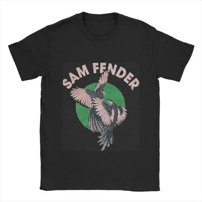 Sam fenders   Camiseta Verano   Camisetas Casuales Pareja Algodón Puro Cuello Redondo Tallas Grandes Mangas Cortas Camiseta Vintage