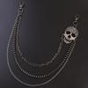 Punk Metal Skull Waist Chain With Spike Decor For Men And Women Fashion Accessory