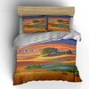Swirling Sky, Tree, House. Bedding Sets Duvet Cover Sets Duvet Covers Pillowcases(1 * Duvet Cover 2 * Pillowcases, Without Duvet Insert)