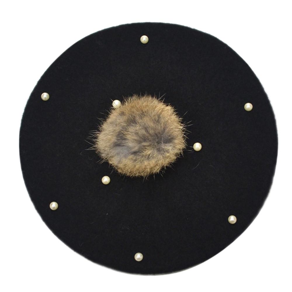 Infant Toddler Baby Kids Boys Girls Pearly Ball  Winter Warm Hat Cap