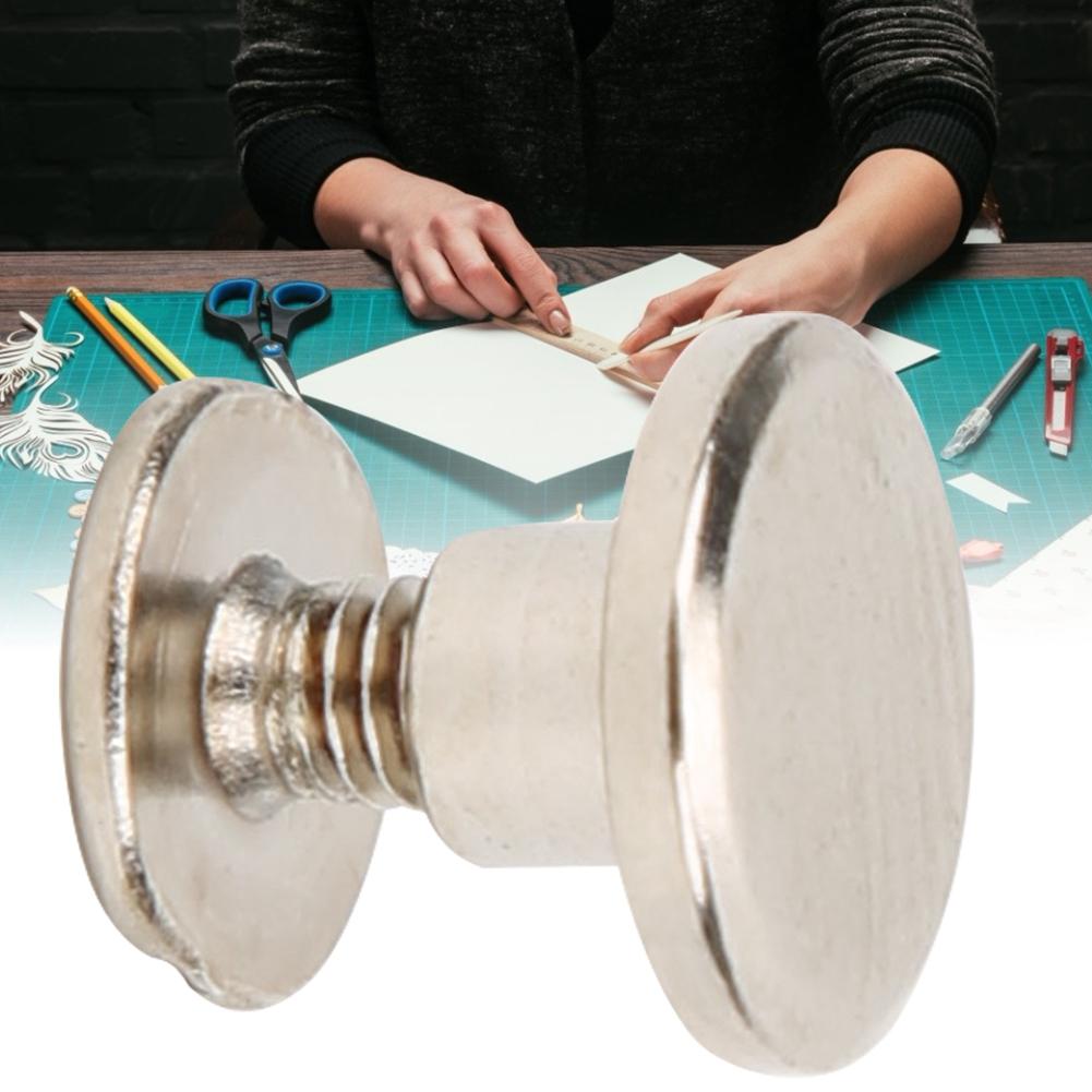 

50 комплектов 6,5 мм латунные заклепки с плоской головкой винты гвозди заклепки DIY кожаное ремесло крепеж винтовой зажим золото